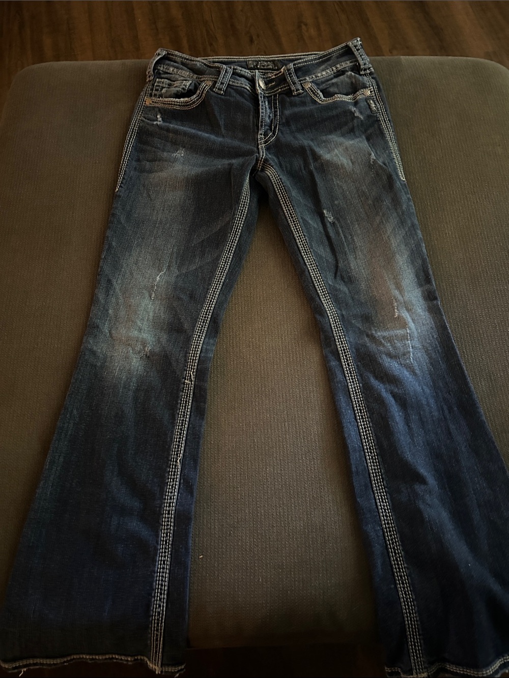 Silver Jeans Women's Dark Blue Flare Jeans